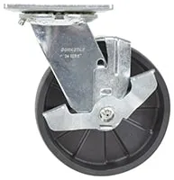 Vestil CST-VE-6X2GFN-SWB caster wheel shown from an alternate angle