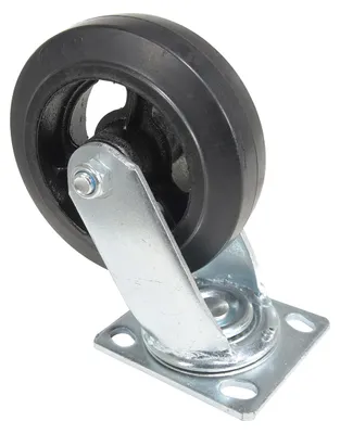 Vestil CST-VE-6X2MR-S Rubber Swivel Caster