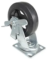 Vestil CST-VE-6X2MR-SWB caster wheel shown from an alternate angle