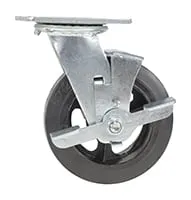 Vestil CST-VE-6X2MR-SWB caster wheel shown from an alternate angle