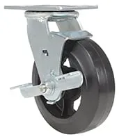 Vestil CST-VE-6X2MR-SWB caster wheel shown from an alternate angle