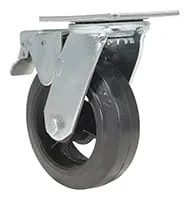 Vestil CST-VE-6X2MR-SWTB caster wheel shown from an alternate angle