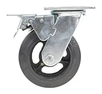 Vestil CST-VE-6X2MR-SWTB caster wheel shown from an alternate angle