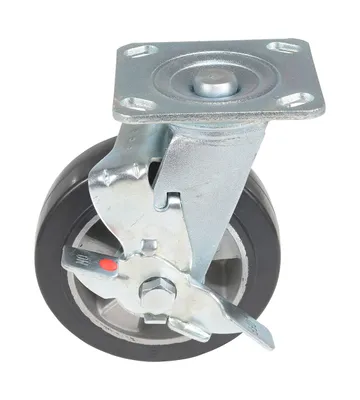 Vestil CST-VE-6X2MRA-SWB Rubber Swivel With Brake Caster