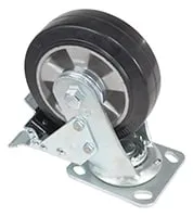 Vestil CST-VE-6X2MRA-SWTB caster wheel shown from an alternate angle