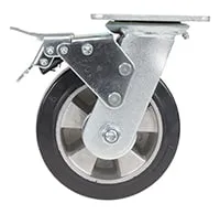 Vestil CST-VE-6X2MRA-SWTB caster wheel shown from an alternate angle
