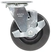 Vestil CST-VE-6X2PH-SWB caster wheel shown from an alternate angle