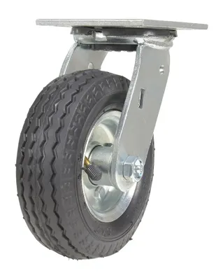Vestil CST-VE-6X2PNU-S caster wheel shown from an alternate angle