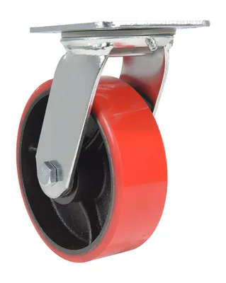 Vestil CST-VE-6X2PU-S Polyurethane Swivel Caster 2