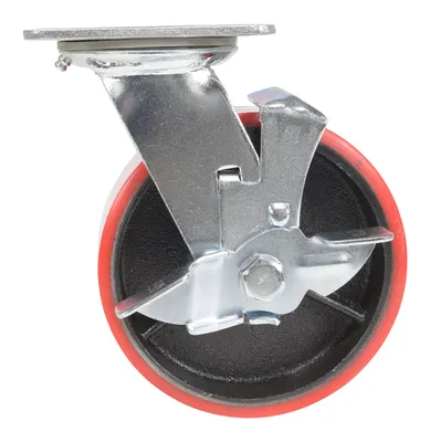 Vestil CST-VE-6X2PU-SWB Polyurethane Swivel With Brake Caster 3