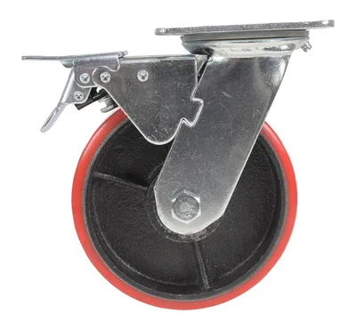 Vestil CST-VE-6X2PU-SWTB Polyurethane Swivel With Total Brake Caster 3