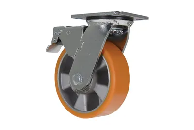 Vestil CST-VE-6X2PUA-SWTB Polyurethane Swivel With Total Brake Caster 2