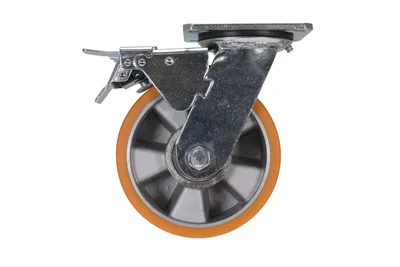 Vestil CST-VE-6X2PUA-SWTB Polyurethane Swivel With Total Brake Caster 3