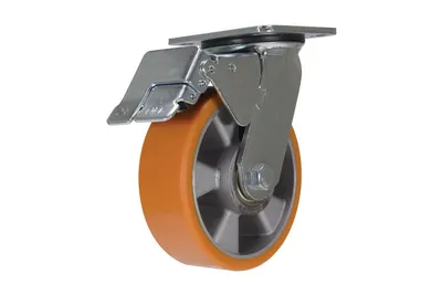 Vestil CST-VE-6X2PUA-SWTB Polyurethane Swivel With Total Brake Caster