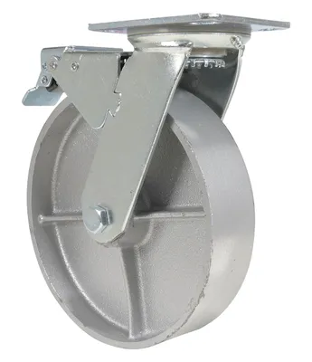Vestil CST-VE-8X2CI-SWTB Cast Iron Steel Swivel With Total Brake Caster 2