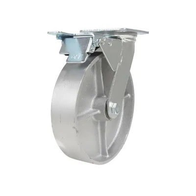 Vestil CST-VE-8X2CI-SWTB Cast Iron/Steel Swivel With Total Brake Caster