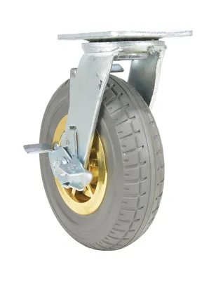 Vestil CST-VE-8X2FF-SWB Flat-Free Swivel With Brake Caster 2