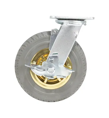 Vestil CST-VE-8X2FF-SWB Flat-Free Swivel With Brake Caster 3
