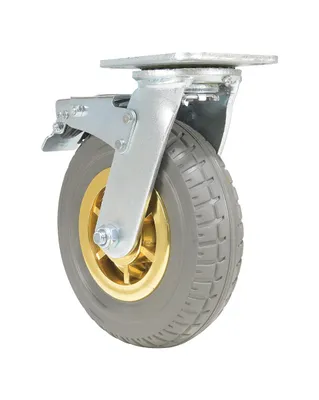 Vestil CST-VE-8X2FF-SWTB Flat-Free Swivel With Total Brake Caster 2