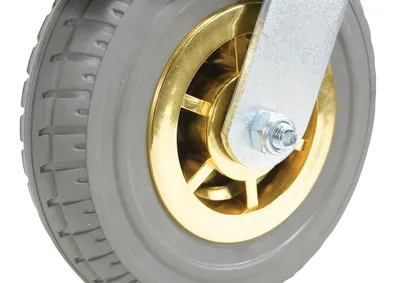 Vestil CST-VE-8X2FF-SWTB Flat-Free Swivel With Total Brake Caster 4