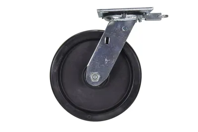 Vestil CST-VE-8X2GFN-4PSL caster wheel shown from an alternate angle