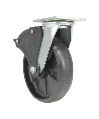 Vestil CST-VE-8X2GFN-SWTB caster wheel shown from an alternate angle