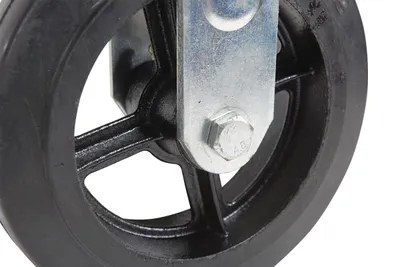 Vestil CST-VE-8X2MR-R caster wheel shown from an alternate angle