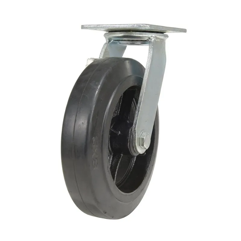 Vestil CST-VE-8X2MR-S Rubber Swivel Caster