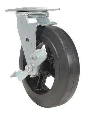 Vestil CST-VE-8X2MR-SWB caster wheel shown from an alternate angle