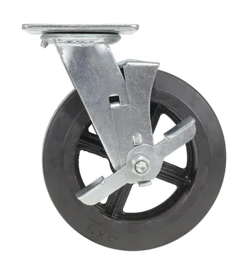 Vestil CST-VE-8X2MR-SWB caster wheel shown from an alternate angle