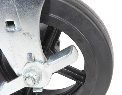 Vestil CST-VE-8X2MR-SWB caster wheel shown from an alternate angle