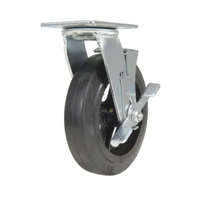Vestil CST-VE-8X2MR-SWB Rubber Swivel With Brake Caster