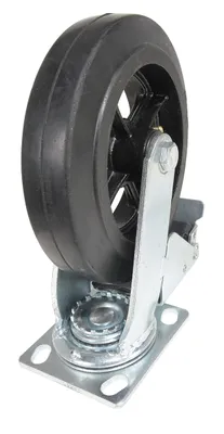 Vestil CST-VE-8X2MR-SWTB caster wheel shown from an alternate angle