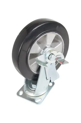 Vestil CST-VE-8X2MRA-SWB caster wheel shown from an alternate angle