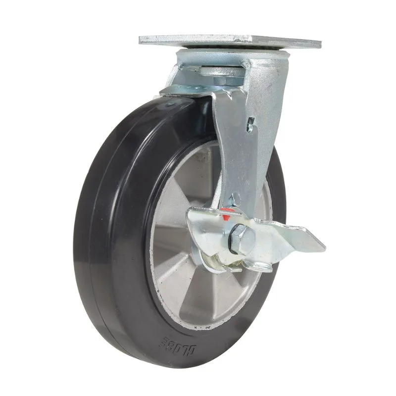 Vestil CST-VE-8X2MRA-SWB Rubber Swivel Caster
