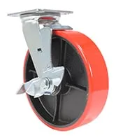 Vestil CST-VE-8X2PU-SWB caster wheel shown from an alternate angle