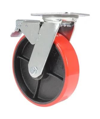 Vestil CST-VE-8X2PU-SWTB Polyurethane Swivel With Total Brake Caster