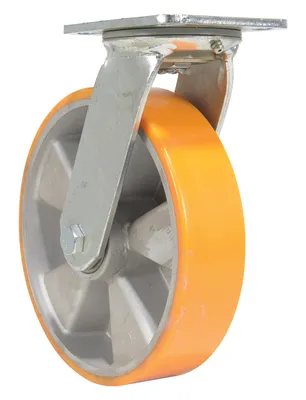 Vestil CST-VE-8X2PUA-S caster wheel shown from an alternate angle