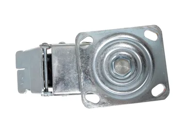 Vestil CST-VE-8X2PUA-SWTB caster wheel shown from an alternate angle