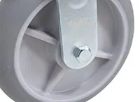 Vestil CST-VE-8X2TPR-R caster wheel shown from an alternate angle