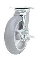 Vestil CST-VE-8X2TPR-SWB caster wheel shown from an alternate angle