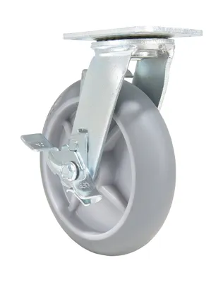 Vestil CST-VE-8X2TPR-SWB Thermoplastic Rubber Swivel With Brake Caster