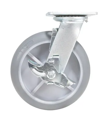 Vestil CST-VE-8X2TPR-SWB Thermoplastic Rubber Swivel With Brake Caster