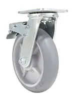 Vestil CST-VE-8X2TPR-SWTB caster wheel shown from an alternate angle