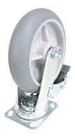 Vestil CST-VE-8X2TPR-SWTB caster wheel shown from an alternate angle
