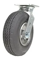 Vestil CST-VE-8X3PNU-S caster wheel shown from an alternate angle