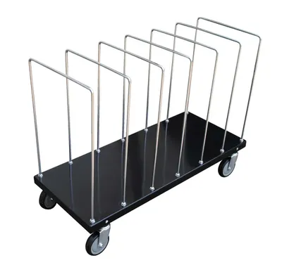 Vestil CTPT-1844-CK Steel Portable Carton Cart with Dividers