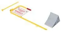 Vestil CWS-13 wheel chock shown from an alternate angle