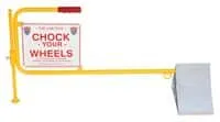 Vestil CWS-13 wheel chock shown from an alternate angle