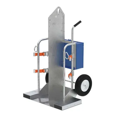 Vestil CYL-2-G Galvanized Welding Cylinder Torch Cart